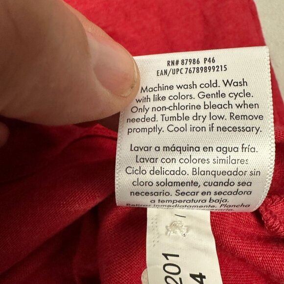 George Mens Red Polo Shirt Size XL 46-48 Cotton/Polyester Blend - Picture 5 of 5